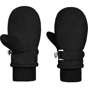 Urban Virgin Toddler Waterproof Outdoor Infant Mittens Baby Winter Gloves Dino Cuffed Warm Fleeced Kids Ski Gloves For Teens (S (3Months-3T))