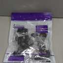 VCE CAT6 RJ45 Keystone Couplers (UL Listed), 25Pack Ethernet Keystone Jack Female to Female UTP for Cat6/Cat5e/Cat5 Network Cable, Black