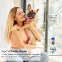 2 x Dog Memorial Gifts for Loss of Dog, Pet Memorial Suncatcher, Pet Sympathy Gifts, Heart Shaped Suncatcher with Personalized Words, Remembrance Bereavement Gift for Loss of Dogs Cats