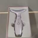 7 Color Neck Face Massager - Facial Massager Tool for Skin Care at Home, Vibrating Face Massager with Thermals, Galvanic Machines White