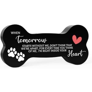Pet Memorial Ornament Remembrance Gifts Loss of Dog Cat Sympathy Gift Bone Shape Decor Ornament for Cats Bereavement Gift for Pet Lover Memorial Gift for Pet Owner Pet Lover Bone Shape