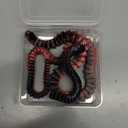 NQEUEPN 3D Printed Snake, 25.79in Flexible 3D Cobra Printed Animals Snake Fidget Toy for Adults Kids Home Office Desk Easter Basket Stuffers Easter Decorations (Black Red)