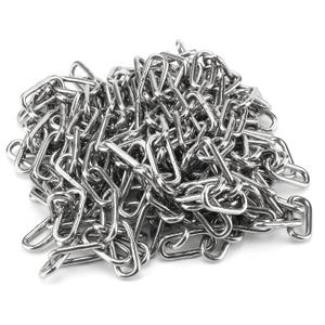 20 Feet x 5/32 Inch Stainless Steel Chain Link, Heavy Duty Chain Links, Rust Proof Coil Chain Metal Utility Chain for Clothesline, Hanging Swing, Chain Hardware, 500 lbs Work Load