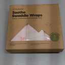 3-Pack Organic Baby Swaddle Sleep Sacks - Swaddles for Newborns, Infant 0-3 Months, Baby Girls, Boys, Soft & Snug Newborn Sleep Sack, Nursery Swaddling Blankets (Blossom)