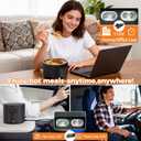 33oz Electric Lunch Box, 100W Portable Food Warmer Heater, 12V/24V/110V 3-in-1 Lunch Warmer Portable for Work/Office/Car/Travel, Warming Soup & Meal, Spill-Free, Men & Women's Gifts