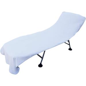 Chakir Turkish Linens Luxury Hotel & Spa Quality Turkish Cotton Terry Chair Lounge Cover (White, Hotel-Style)
