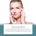 Total Facial Serum, Super Vitamin C And Hyaluronic Acid Serums for Face, with Peptides, Vitamin C Anti-aging Face Pump Serum for Women, Hydrating and Moisturize, 1Fl oz