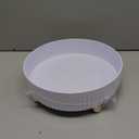 funest Makeup Perfume Organizer, 360 Degree Rotating Lazy Susan Cosmetic Desk Storage Lotions Display Case Round Tray with Large Capacity, for your Jewelry (White)