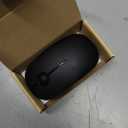 VssoPlor Wireless Mouse, 2.4G Slim Portable Computer Laptop Mouse with Nano Receiver Quiet Silent Optical Mice for Notebook, PC, Laptop, Computer-Black