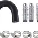labwork Aluminum Engine Heater Core Kit with 5/8 inch 3/4 inch Hose Replacement for Most Common Heater Hoses 626-001