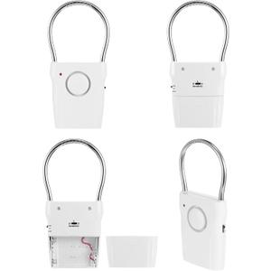 Kanayu 4 Pieces Door Handle Alarm 120dB Door Alarms for Home Security Alert Doorknob Sensing Window Burglar Alert for Home Security Kids Safety(White)