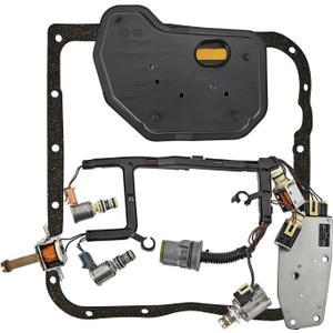 4L60E 4L65E Transmission Master Solenoid Kit w/Harness, Pressure Manifold Switch and Trans Oil Filter for GM 2003-2005 M30 M32 Transmission, 24230298 24208576 24215111 24227747 8677314 8683187
