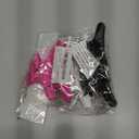 Hair Clips for Styling Sectioning 12 Pack Black White Hot Pink Butterfly Clamps Hair Claw Clips Pro Salon Hair Clips for Styling, Sectioning, Cutting and Coloring