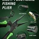 Ghosthorn Fishing Rod and Reel Combo Graphite Telescoping Fishing Pole Portable Travel Kit with Carrier Bag for Freshwater Saltwater