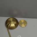 JHWDHD Portable LED Mushroom Table Lamp, 8.46'' Metal Small Cordless Desk Night Light with 5200mAh Rechargeable Battery, Stepless Dimming Lamp with 3 Colors for Bedroom/Bar/Coffee Shop (Gold)