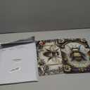 3D Bee Metal Sign 2Pcs Set Vintage Tin Poster Retro 3D Design Wall Decoration for Bar Cafe Restaurant Home Kitchen Bedroom Decor Gift 8 x 12 Inches - Bee (Style A+Style B)