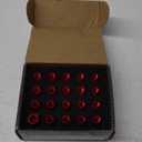 JDMSPEED New Red 20PCS M12X1.5 Cap Spiked Extended Tuner 60mm Aluminum Wheels Rims Lug Nuts