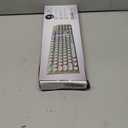 Redragon K710 Wireless Typewriter Mechanical Gaming Keyboard, Bluetooth/2.4Ghz/Wired, RGB Led Backlit, Blue Switch - Clicky, Rechargeable, Solid Metal Panel, Round Keycaps, Green