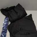 Cooper & Nelson Men's Suit Slim Fit, 3 Piece Suits for Men, One Button Solid Jacket Vest Pants with Tie, Tuxedo Set Size  40R/M