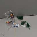 Skiers and Evergreen Trees Winter Cake Wonderland Topper Decoration Set