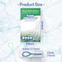RAZOKO Dental Floss Threaders for Braces, Bridges, Implants & Crowns | Nylon Floss Threaders for Orthodontic Care | 420 Count (6 Packs) with Travel Case
