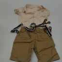 YUEMION Infant Baby Boy Clothes Gentleman Outfits Suits Summer Short Sleeve Bowtie Bodysuit Shirts + Suspender Shorts(0-24M) (12-18 Months)