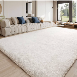 Sour Lemon 8x10 Area Rugs for Bedroom, Living Room Fluffy Rug, Large Area Rug Shag Shaggy Carpet Soft Plush Furry Bedside Rugs, Machine Washable Area Rugs for Kids Girls Boys Home Decor Anti Slip