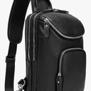 LANNSYNE Vintage Full Grain Leather Sling Bag Crossbody Chest DaypackVintage, Full Grain, Leather, Chest