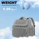Awanhe Diaper Bag Backpack, Baby Bag with Changing Pad, Travel Waterproof Diaper Bag Tote, Newborn Essentials Must Haves, Luxury baby shower gifts for boys & Girls, Grey