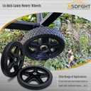 ASDFGHT 14 Inch Lawn Mower Wheels (2-pack) Fits Most Standard push Lawn Mowers, Inner and outer bearing structure - Includes Bolts, Nuts