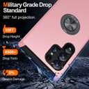 JAME for Samsung Galaxy S24 Ultra Case, Slim Fit Shockproof Heavy Duty Protective Cover with Ring Holder Stand Kickstand, Military-Grade Protection Phone Case for Galaxy S24 Ultra 6.8", Pink