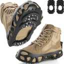 Ice Cleats for Shoes and Boots with 30 Spikes Anti Slip Snow Crampons (X-Large)