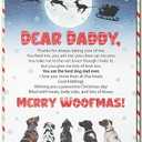 Pack of 8 BlinkWishes Christmas Card for Dog Dad Owners Lovers, Christmas Card from Dog with Envelope and Seal, Xmas Card from Dog to Dad, Christmas Gift from Pets, Dogs Xmas Cards