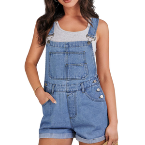 Overalls for Women Denim Shorts Overalls 2025 Summer Casual Loose Fit Adjustable Rompers Jean jumpsuit Bib Shortalls XXL