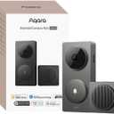 Aqara Smart Doorbell Camera G410 with Chime, 2K, HomeKit Secure Video, 2-Way Audio, Built-in Matter Hub, Wireless/Wired, Supports Apple Home, Alexa, Google, Home Assistant, 2.4G/5GHz Wi-Fi, Gray