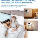 Upgraded Cpap Wall Mount Shelf Kit, Cpap Wall Mount Shelf Kit for AirSense 11 with Cpap Hose Hanger & Mask Hook, Save Space,Save Space, Avoids Hose Tangle White