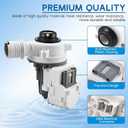 Upgraded W10919003 W10775446 Washer Drain Pump Assembly for Whirlpool Maytag Kenmore Amana Washing, Replaces WTW4816FW3 NTW4519JW2 NTW4516FW3 AP6038235 EAP11770076 PD00042517 Washer Drain Pump