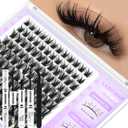 SOFENIDA Lash Clusters Kit Wispy Lash Clusters Cluster Eyelash Extensions 10-18mm Lash Extension Kit Eyelash Cluster Eyelash Extensions Waterproof DIY Individual Lashes Clusters with Soft Thin Band, Wispy Kit