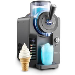 Frozen Drink Machine - Digital Slushie Maker with Multiple Modes, Ice Cream, Milkshake & Smoothie, 68oz Capacity, Self-Cleaning, Gray