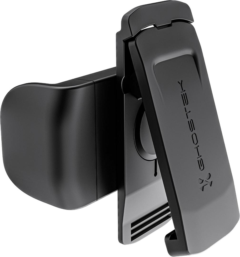 Ghostek UNIVERSAL HOLSTER with 360-Degree Swivel Belt Clip and Built-In Kickstand Designed to Fit Any Phone or Case up to 3.7-IN Wide with Rubberized Sides to Keep Your Device Secure (2nd-Gen) (Black)
