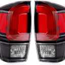 Tail Lights Assembly Compatible with 2016-2023 Tacoma Black, Rear Light Taillights Replacement # 8156004200 TO2800201 8155004200 TO2801201, 1 Pcs