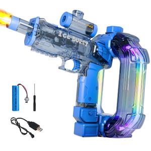 Electric Water Gun for Adults Kids,Automatic Water Pistol Blaster with Sound and Led Light,Leak-Proof Rechargeable Watergun,Long Range Water Sprayer Squirt Guns,Summer Pool Beach Party Toys