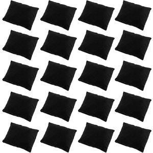 Watch Pillow, Velvet Watch Pillows for Box Bracelet Watch Pillow 20 Packs, Small Black Velvet Pillow 3.34'' x 2.95'', Jewelry Display Pillow Bracelet Bangle Cushions for Gift Box