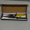 Mutt Tools 10" Heavy Duty Metal Cutting Shears - Professional Tin Snips for Sheet Metal, Stainless Steel & Aluminum - Straight Cut HVAC Scissors with Ergonomic Grip