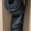 Amazon Basics 1/2 Inch Extra Thick Exercise Yoga Mat with Carrying Strap for Home Workouts and Fitness, 74" x 24", Black