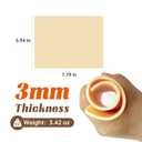 15pcs 3mm Tattoo Practice Skin - (6x9"/A5) Double Sided Soft Silicone Fake Skin Tattoo - Ink-Ready Easy-Wipe for Beginners & Professionals
