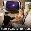 ZATOOTO Car Window Shades Semi-Transparent Cling Sunshade for Medium and Large Car Window Covers UV & Privacy Protection for Camping, Napping and Relaxing Auto Covers 2 Pack,20.87 * 13.78 in