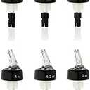 TRUE Measured Pour Spouts for Liquor Bottles Alcohol Pouter Spouts Home bar Liquor Pourers, 0.5oz, 1oz, 2 oz, Set of 4