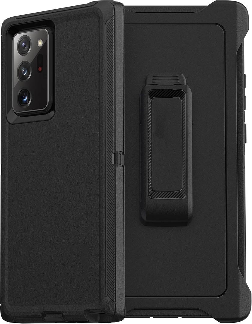 Defender Case Compatible with Samsung Galaxy Note20 Ultra Case 5G - Black