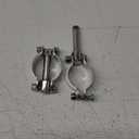 smartmarine 2X 316 Stainless Steel Clamp on Oarlocks or Rowlocks,Boat Oarlock Socket Marine Yacht